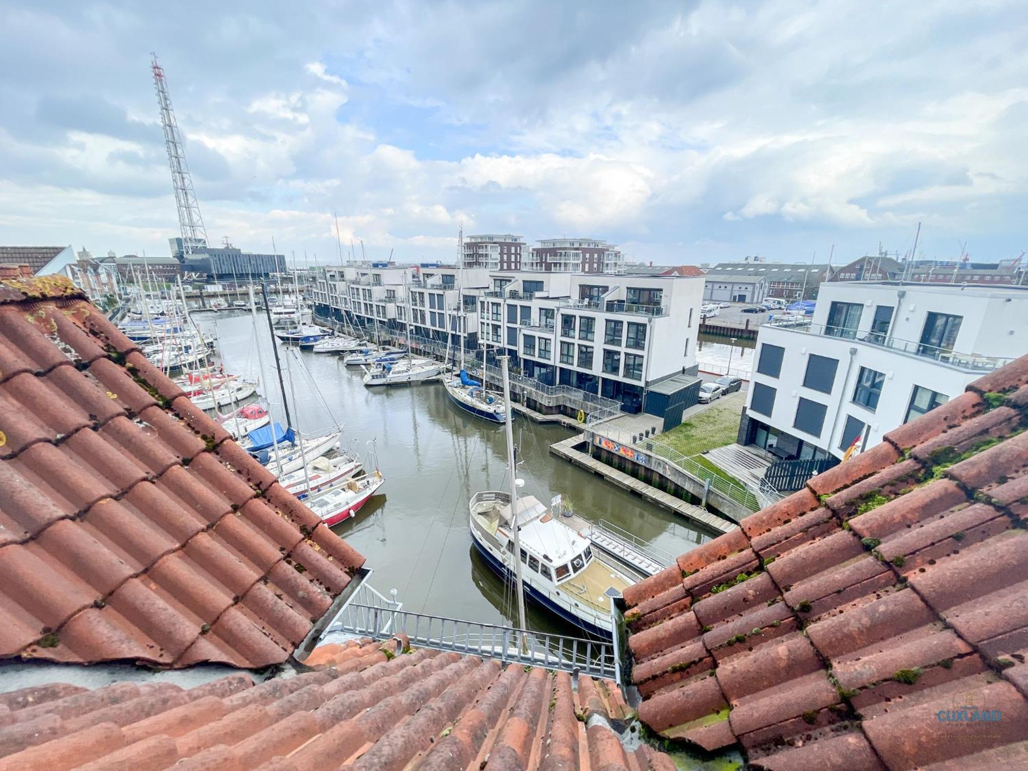 Urlaub direkt in der City Marina Cuxhaven Buitenkant foto